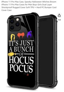 Hocus Pocus Case Cover For iPhone 11 13 Pro Max Bumper Cool Case - Picture 1 of 5