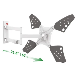 Barkan 13-80 inch Full Motion TV Wall Mount, Lifetime Warranty, White, Long - Picture 1 of 11