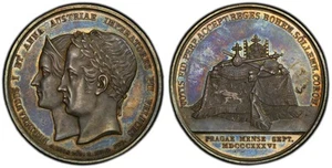 ÖSTERREICH. Ferdinand I1836 AR Krönungsmedaille. PCGS SP64. Hauser 20; Mont.-2559 - Bild 1 von 1