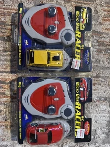 Set Of 2Micro Blast Racers Mach 9 R/C Radio Controlled Race Car 2002 New Sealed - Picture 1 of 2