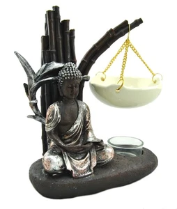 Davartis Duftlampe Buddha Garden, schwarz-silber, Keramik Schale - Bild 1 von 1