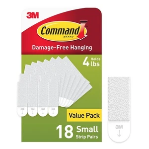 5 lb Small Picture Hanging Strips 18 Pairs (36 Strips), Damage Free Hanging P... - Picture 1 of 9