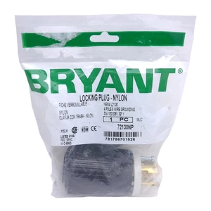 Bryant 72130NP Locking Blade Plug, 30A, 120/208VAC, 3-Phase, 4-Pole, 5-Wire NEW! - Picture 1 of 1