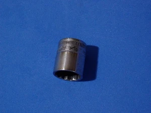 VINTAGE SNAP-ON 9/16" SAE 3/8" DRIVE 12PT SHALLOW CHROME SOCKET F180 MADE IN USA - Picture 1 of 8