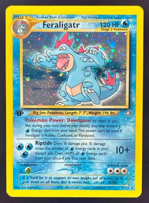 2000 Pokemon Neo Genesis 1st Edition #5/111 Feraligatr Holo - Image 1 of 2