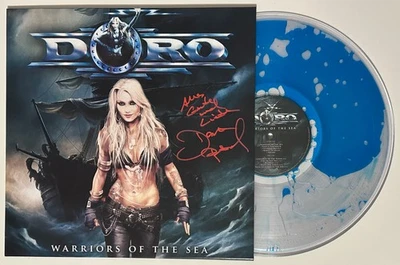 Doro Pesch Warriors of the Sea Limited Liquid Vinyl signed , original Autogramm - Bild 1 von 2