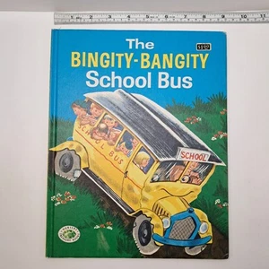 "Der Bingity-Bangity Schulbus" Vintage 1950 1. Auflage großes Hardcover Buch - Bild 1 von 10