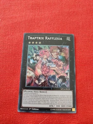 Traptrix Rafflesia MP16-FR239 Holo 1ERE Ed. Sehr Selten Karte Yu-Gi-Oh! VF Tbe - Bild 1 von 3