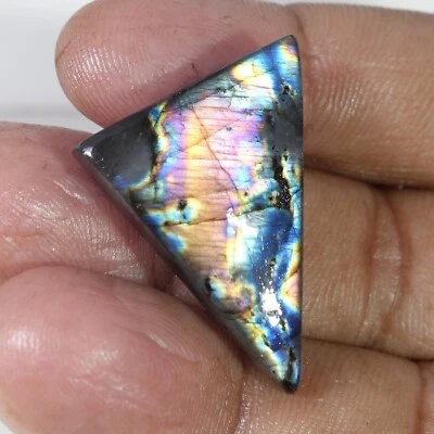 32.40 Ct Bright Blue Multi Fire Spectrolite Labradorite Cabochon Loose Gemstone - Image 1 of 4