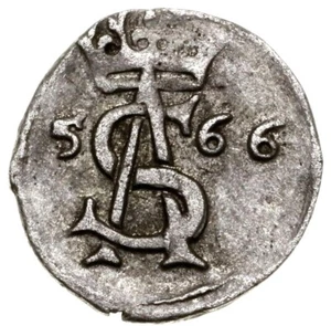 Poland Lithuania 2 Denars 1566 NGC AU55 Silver Sigismund August - Picture 1 of 4