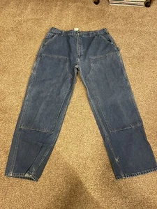 Pantaloni da lavoro vintage Carhartt B73 DST doppio ginocchio abbigliamento da lavoro uomo 42x32 sbiaditi - Foto 1 di 6