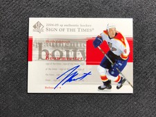 2004-05 UPPER DECK SP AUTHENTIC JAY BOUWMEESTER SIGN OF THE TIMES AUTO #ST-JB