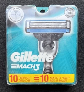 π₯ Gillette Mach3 Razor Blades - 10 Cartridges π₯ | NEW & SEALED - Picture 1 of 3