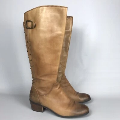 LUCKY BRAND Blaire 2 Tall Knee High Boots WOMENS SIZE 9.5 Leather Studded Riding - Image 1 of 4