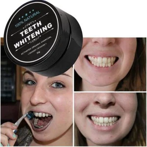 30g Activated Black Charcoal Teeth Whitening Toothpaste Tooth Powder Natural New - Picture 1 of 12