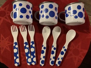 Kids Metalware Mugs And Plastic Silverware - Picture 1 of 2