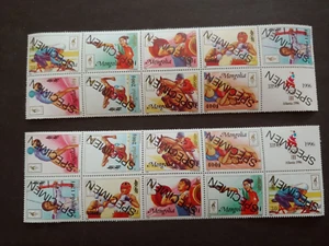 2 hojas de los Juegos Olímpicos de 1996 en muy buen estado sin montar o nunca mongolia - Imagen 1 de 1