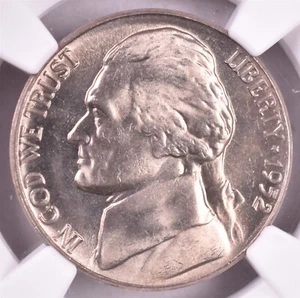 1952 Jefferson Nickel - NGC MS66 Very PQ With Big Jump In 67 - Picture 1 of 3