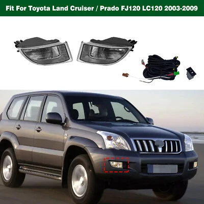 Kit de faros antiniebla de parachoques para Toyota Land Cruiser/Prado FJ120 LC120 2003-2009 Foto 1 de 4