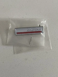 Prendedor de seguro Churchill retro vintage insignia nos nunca usado - Imagen 1 de 3