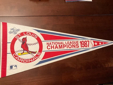 1987 St. Louis Cardinals National League Champions Pennant - EXCELLENT CONDITION Cover