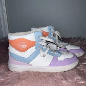 Pony City Wings Hi Shoes Pastel White Multi Color PP2 Sneakers High Women's 9.5 - Picture 1 of 7
