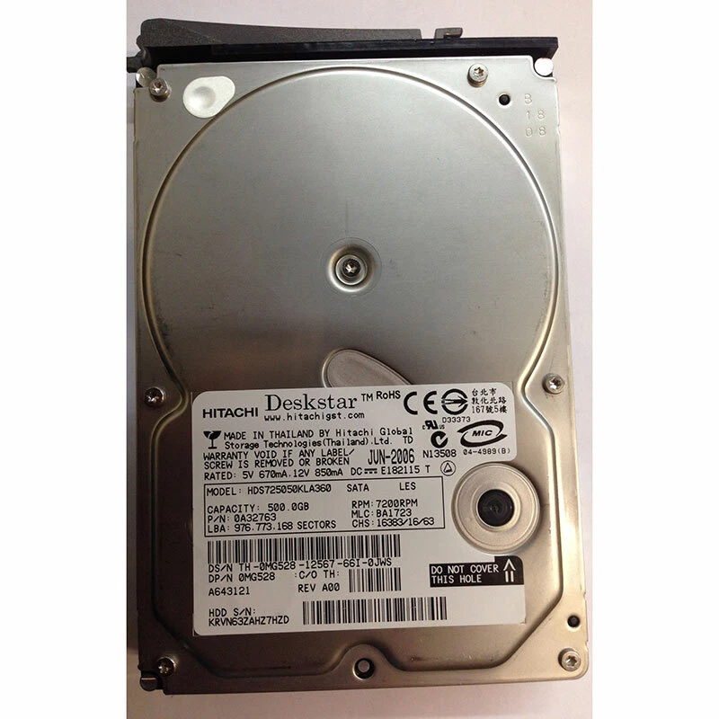 005048607 - EMC 500GB 7200 RPM SATA  3.5" HDD for AX150 - Image 1 of 1