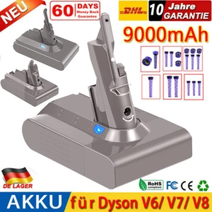 9000mAh Akku Für Dyson V7 V8 V6 Ersatzakku Animal Absolute Motorhead Staubsauger - Bild 1 von 95