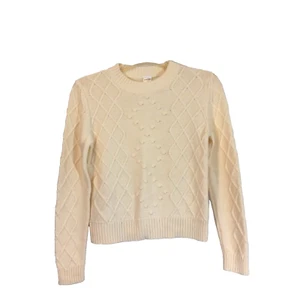 Nordstrom Girls Ivory Pullover Sweater Size Large (10-12) Patterns - Picture 1 of 8
