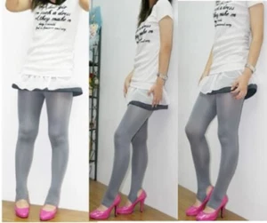 Tapered Tights Hole Heel Sexy And Resistant Grey One Size Original - Picture 1 of 1