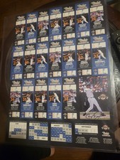 2002 SIGNED ABERDEEN IRONBIRDS CAL RIPKEN JR UNCUT TICKET SHEET AUTOGRAPHED RARE