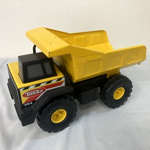 Hasbro 2012 Tonka 354 Classic Dump Truck Metal Yellow Push Play Toy Model #93918 - Picture 1 of 8