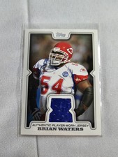 2008 Topps Brian Waters Patch Card #R-BW CHIEFS OL