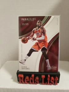 2016-17 Panini Immaculate 75/99 Kyrie Irving #66 Dallas Mavericks FHOF - Picture 1 of 9