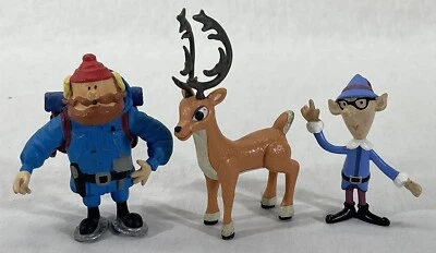 Rudolph the Red Nosed Reindeer Figures 2002-2003 LOT Of 3 Figures PMI - Image 1 of 4
