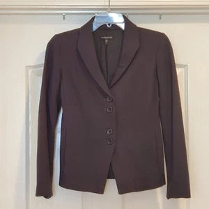 Eileen Fisher Petite Blazer Women's Size PP Dark Gray Italian Fabric Lined VGUC  - Picture 1 of 5