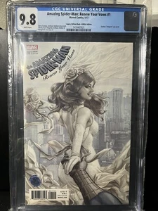 Amazing Spider-Man: Renew Your Vows (2017) #1 (CGC 9.8) ARTGERM blanco y negro - Imagen 1 de 1