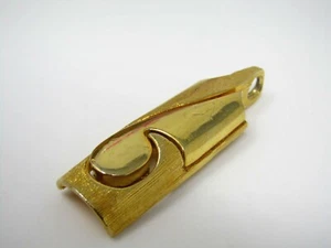Colgante Diseño Modernista Vintage Hermoso Diseño Tono Dorado - Imagen 1 de 5