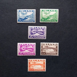 ISLANDA 1934/ POSTA AEREA, SERIE DI 6 VALORI INTEGRI MNH** - Foto 1 di 2
