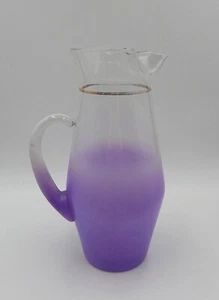 Jarra de limonada de vidrio Blendo West Virginia vidrio esmerilado lavanda 11,5 pulgadas - Imagen 1 de 12