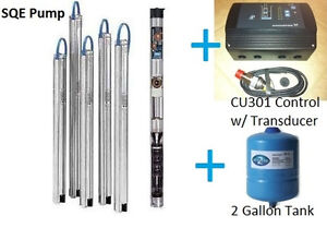 Grundfos 3" Constant Pressure Submersible Well Pump 15SQE10 250 1HP CU301 KIT