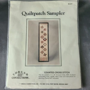 Fadenverbindungen Quiltpatch Muster gezählt Kreuzstich Muster Stoff WL521 - Bild 1 von 3