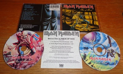 Iron Maiden Piece Of Mind 2CD 1995 Castle Records Bonus Tracks Insert - Image 1 of 4