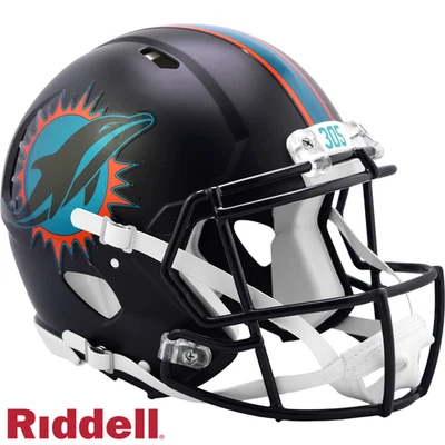 Casco Riddell MIAMI DOLPHINS Auténtico Tamaño Completo Velocidad 2025 RIVALIDAD Alterna Foto 1 de 3