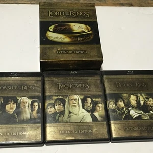 The Lord of the Rings Motion Picture Trilogy Extended Editions Blu-Ray 15 Discs - Picture 1 of 4