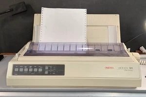 *AS IS* Okidata GE7100A Microline 321 turbo 9 Pin Printer (B0779) FOR PARTS - Picture 1 of 3