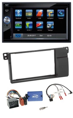 Blaupunkt Lenkrad USB Bluetooth TMC 2DIN Navigation für BMW 3er E46 2000-2006 - Bild 1 von 4