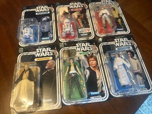 Hasbro STAR WARS Black Series 40th Anniversary 6 Figure Set Han Luke Ben R2D2 - Picture 1 of 9