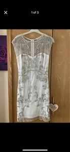 White Sequin Dress Size 10 - Picture 1 of 3