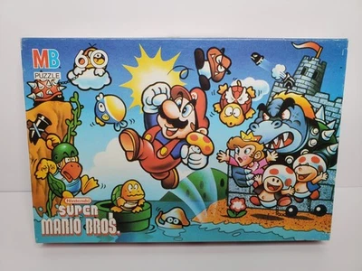 Vintage 1988 Milton Bradley Nintendo Super Mario Bros. 60 Piece Puzzle - Rare - Image 1 of 4
